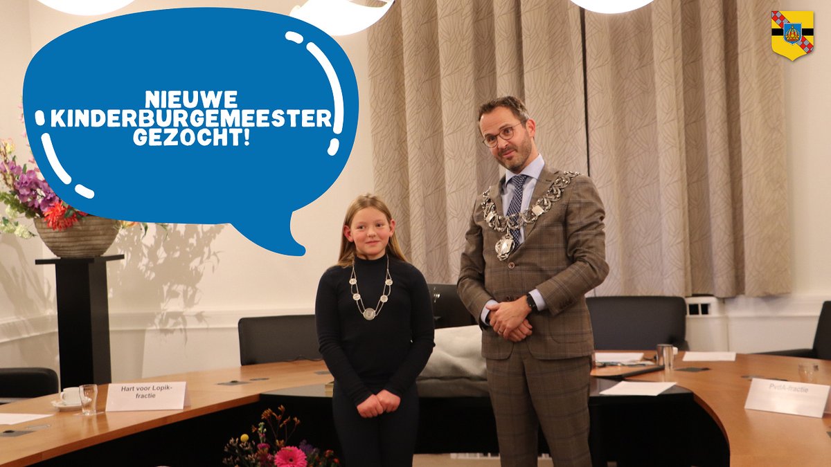 Kinderburgemeester gezocht 💛💙

🎥 Heb jij je 'sollicitatiefilmpje' al ingestuurd? Het kan vandaag nog! 
Vertel wie je bent en waarom jij kinderburgemeester van de gemeente Lopik wilt worden. Kijk voor info op lopik.nl/kinderburgemee…

youtube.com/watch?v=MucFey…