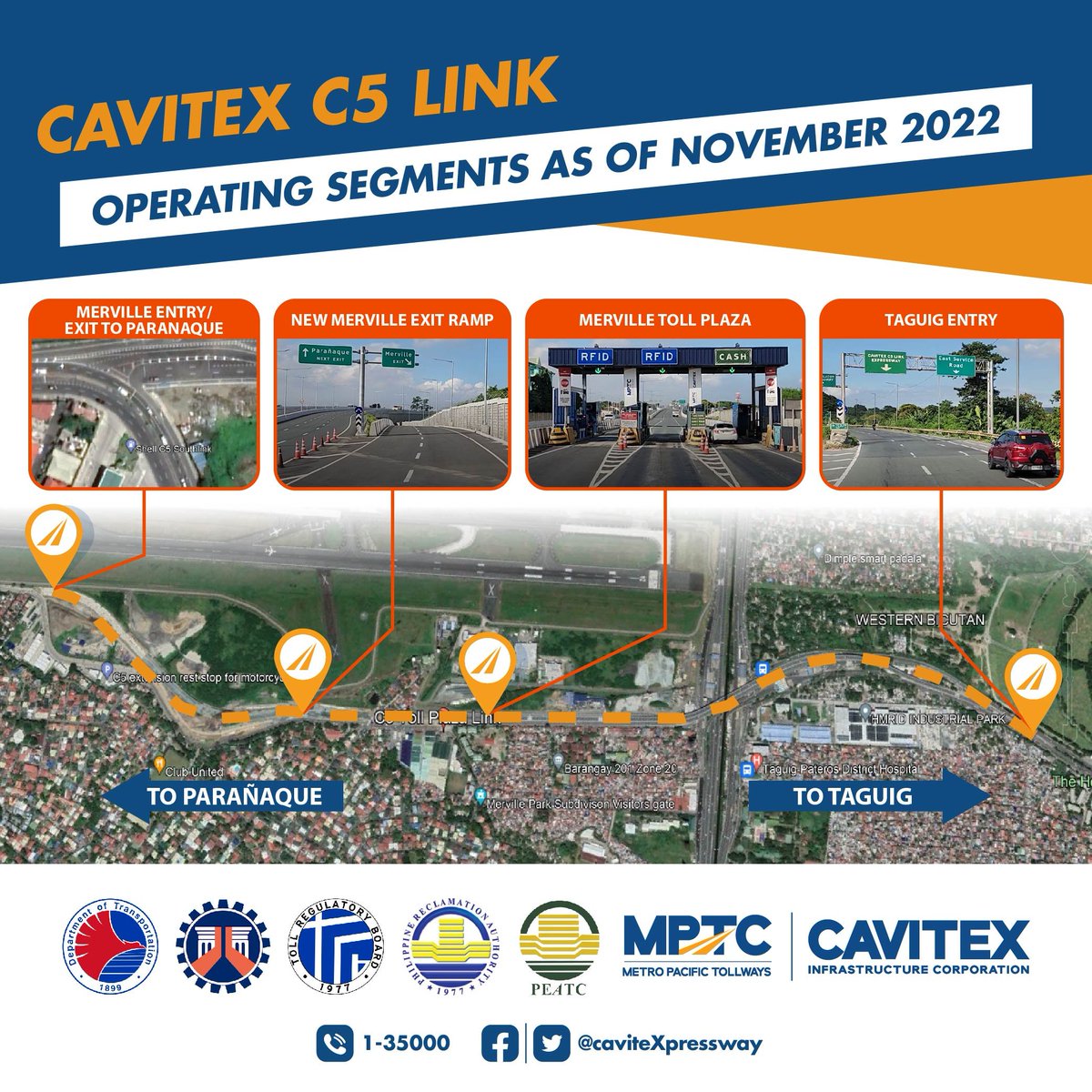 CaviteXpressway's tweet photo. #CAVITEXC5LinkMotoristAdvisory​

The Toll Regulatory Board has issued a Notice of Toll Rate Implementation (OREF:2022-2081) for CAVITEX C5 Link (Seg. 3.1 and 3.2). https://t.co/a49bS4aFop