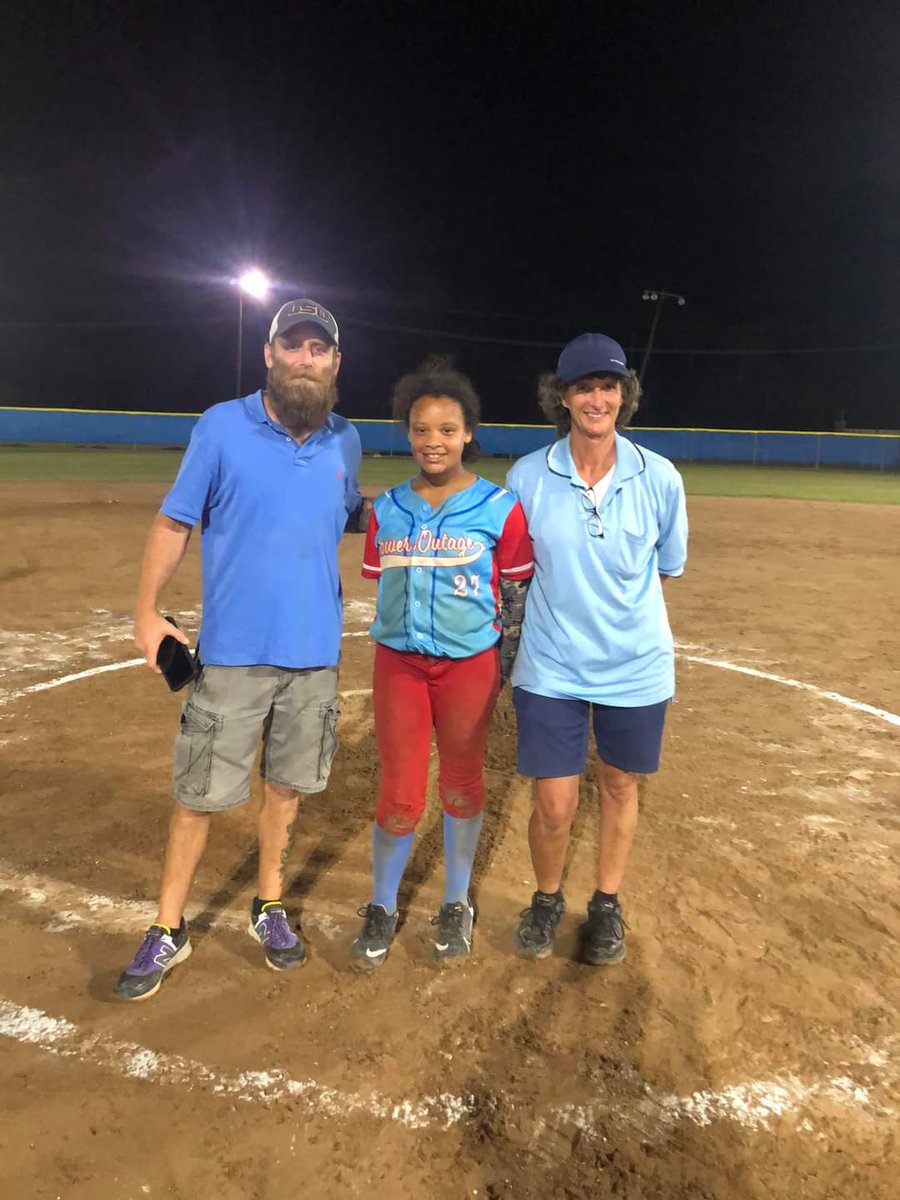 TeamPowerOutage's tweet photo. Our Championship game MVP, #27 Kaydence Gonzalez! Kaydence pitched lights out. Congratulations Kaydence and keep up the hard work. Kaydence is one of our VERY exceptional players. She's 11. ELEVEN playing 14U See you again performing your best this weekend! @USASoftball #softball https://t.co/ECWtBTqGH0