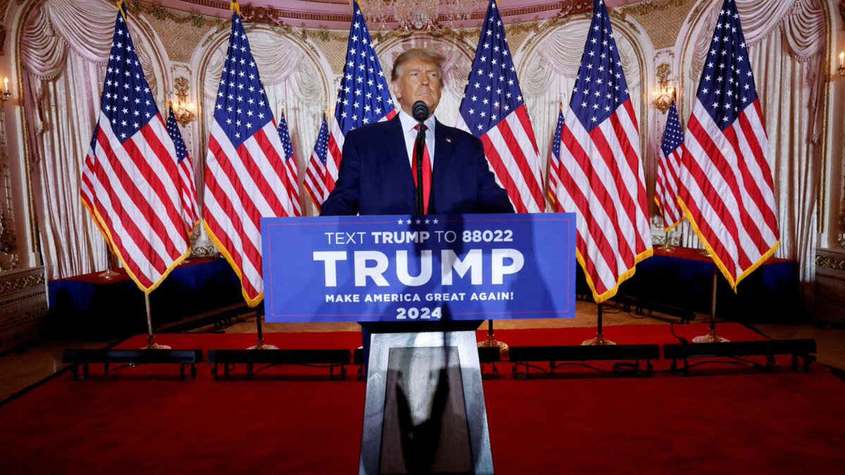 MartinSpac2's tweet photo. États-Unis🇱🇷: Donald Trump annonce sa candidature à l'élection présidentielle de 2024.
MS✍️ https://t.co/mWKDtGeR47