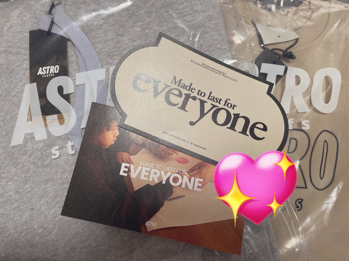 thaixakix555's tweet photo. わぁい届いた💕
これからどんどん寒くなるから愛用します✌️
#ASTROStuffsEssentialsFall22
#madetolastforeveryone
#astrostuffs https://t.co/phEGkxLGdT