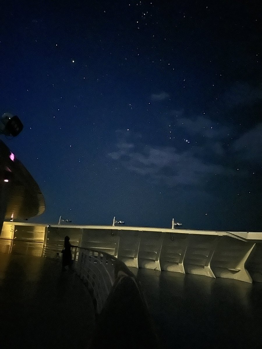 City lights and starry nights at sea. ⭐️ #CruiseNorwegian #Norwegianprima #hosted <a href="/CruiseNorwegian/">Norwegian Cruise Line</a>