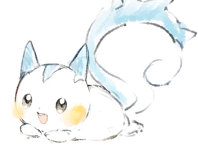昨日通話中に描いたポケモン可愛いからみて 