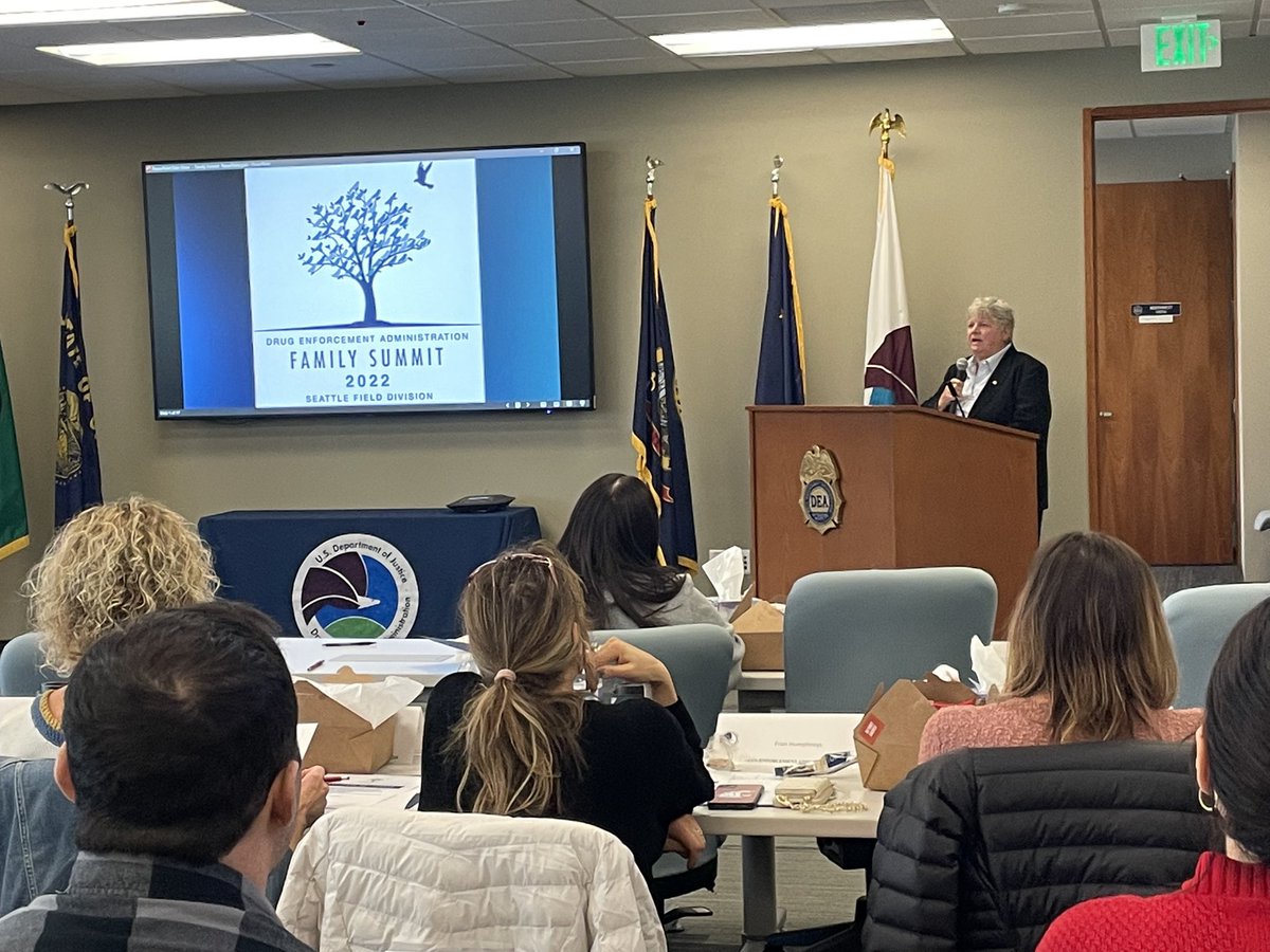 Today the Seattle Field Division (WA OR AK ID) held a #FamilySummit for families who lost a loved one to fentanyl poisoning. U.S. Attorneys <a href="/USAO_EDWA/">U.S. Attorney EDWA</a> <a href="/USAO_OR/">U.S. Attorney Oregon</a> <a href="/WDWAnews/">WDWAnews</a> <a href="/USAO_AK/">U.S. Attorney Alaska</a> came to meet with families and to listen. <a href="/USAttyWaldref/">U.S. Attorney Waldref</a> <a href="/USANickBrown/">U.S. Attorney Nick Brown</a>
