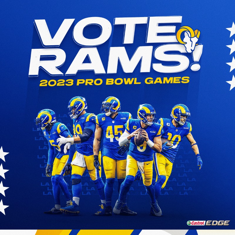 Los Angeles Rams on X: 'Online voting is live for the #ProBowlGames! Tap in  to Vote Rams! 