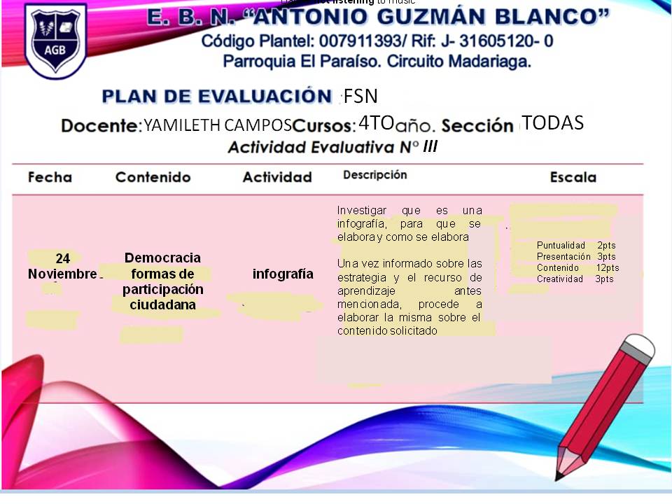 RadioGuzman's tweet photo. Actividad 3.
4to año
año escolar 2022-2023 https://t.co/rmmT2jmuGf
