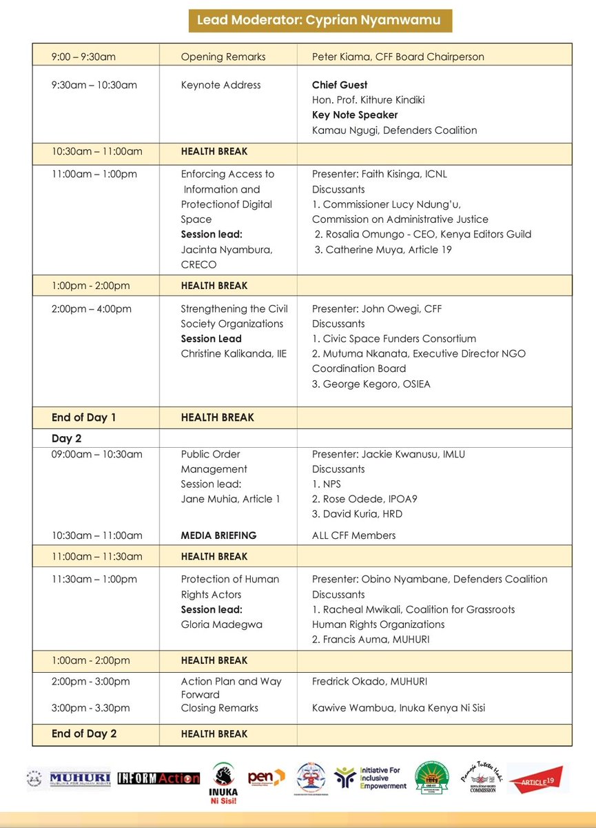 stellah_kaviti's tweet photo. The organisers of this summit have also invited progressive minds and allies in the human rights space – His Excellency @HKindikii as the guest speaker and other powerful speakers who continue to advance and accelerate human rights in Kenya! #ProtectCivicSpace https://t.co/nz2huJlwi8