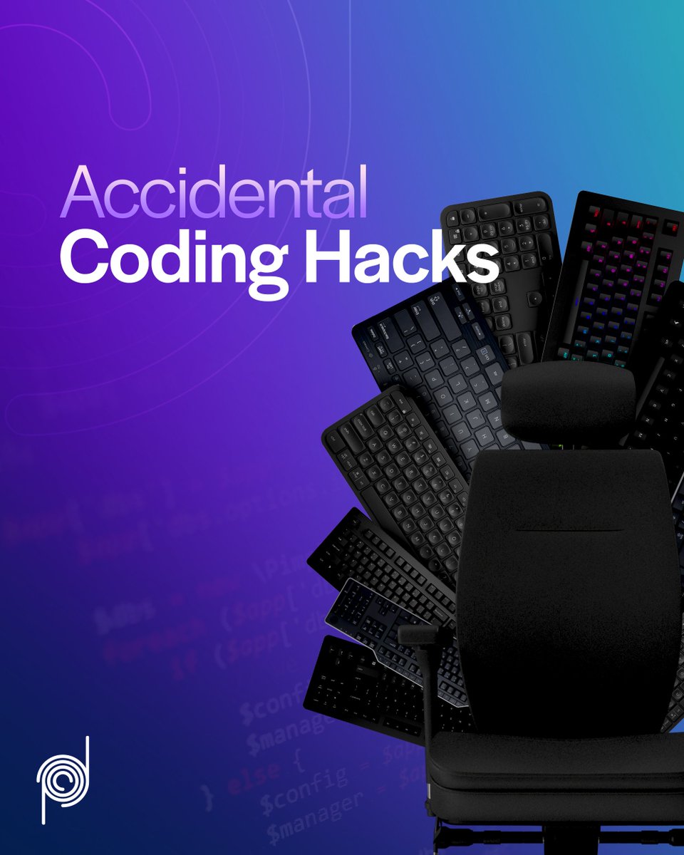 TechSwivel's tweet image. We turn to our audience. What are some coding hacks that you accidentally discovered? Share with the community below:
#CodingHacks #AccidentalDiscovery #SwivelGroup #SwivelTech