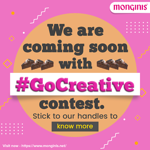 MonginisIndia's tweet photo. Get ready to keep boredom at bay with our #GoCreative contest. Stick to our handles to know what is the contest about and how to participate. Drop ✌🏻 in the comments section. 

#Contest #ContestAlert #ComingSoon #StayTuned #Monginis #MonginisCelebrations  #Savouries #GoCreative https://t.co/QLDcwPaBHv