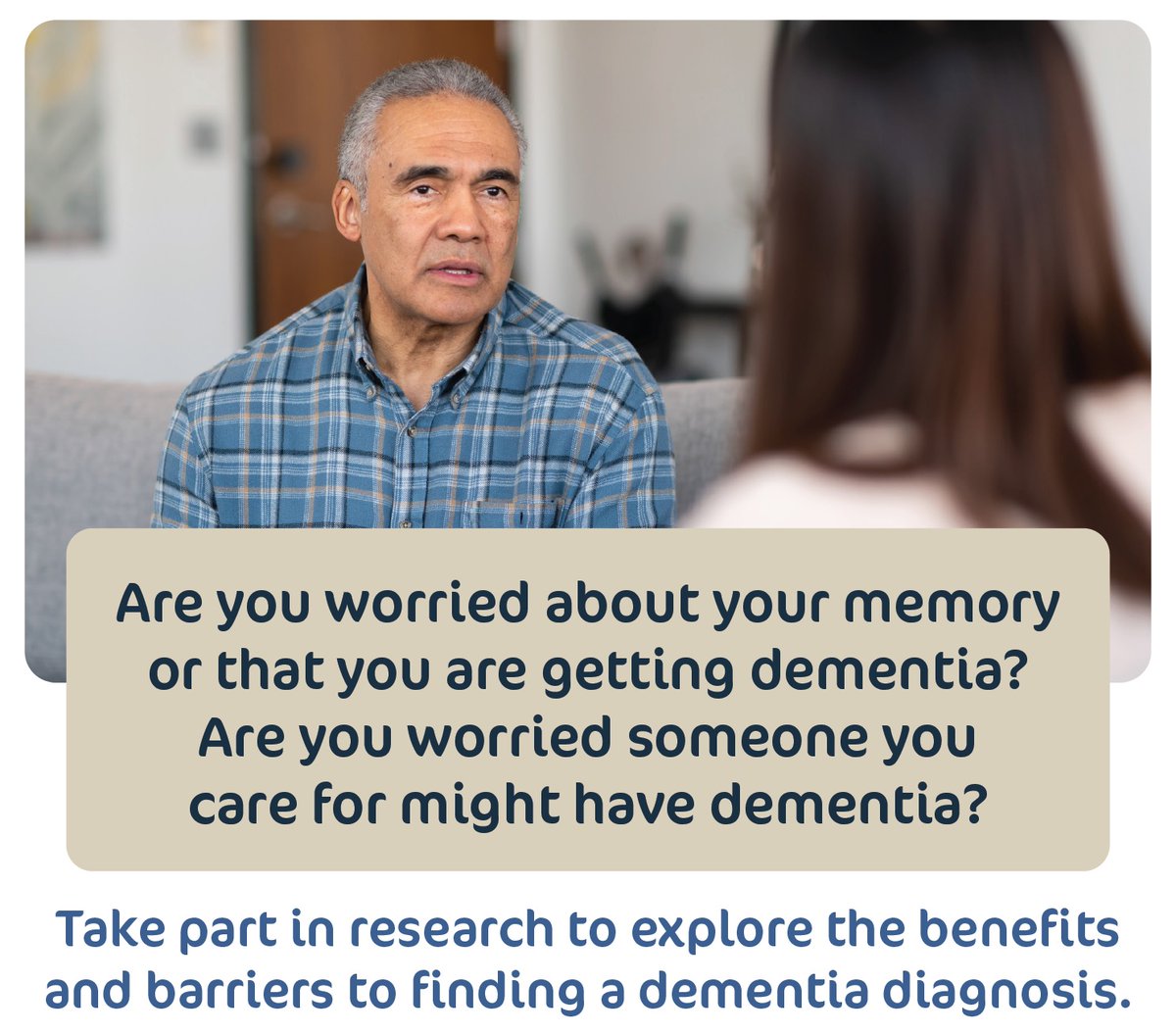 Do you know someone who is concerned about their parent's thinking and memory? We want to talk to adult children about their experiences encouraging their parents to get their memory tested. Please DM me or email: annica.barcenilla@sydney.edu.au