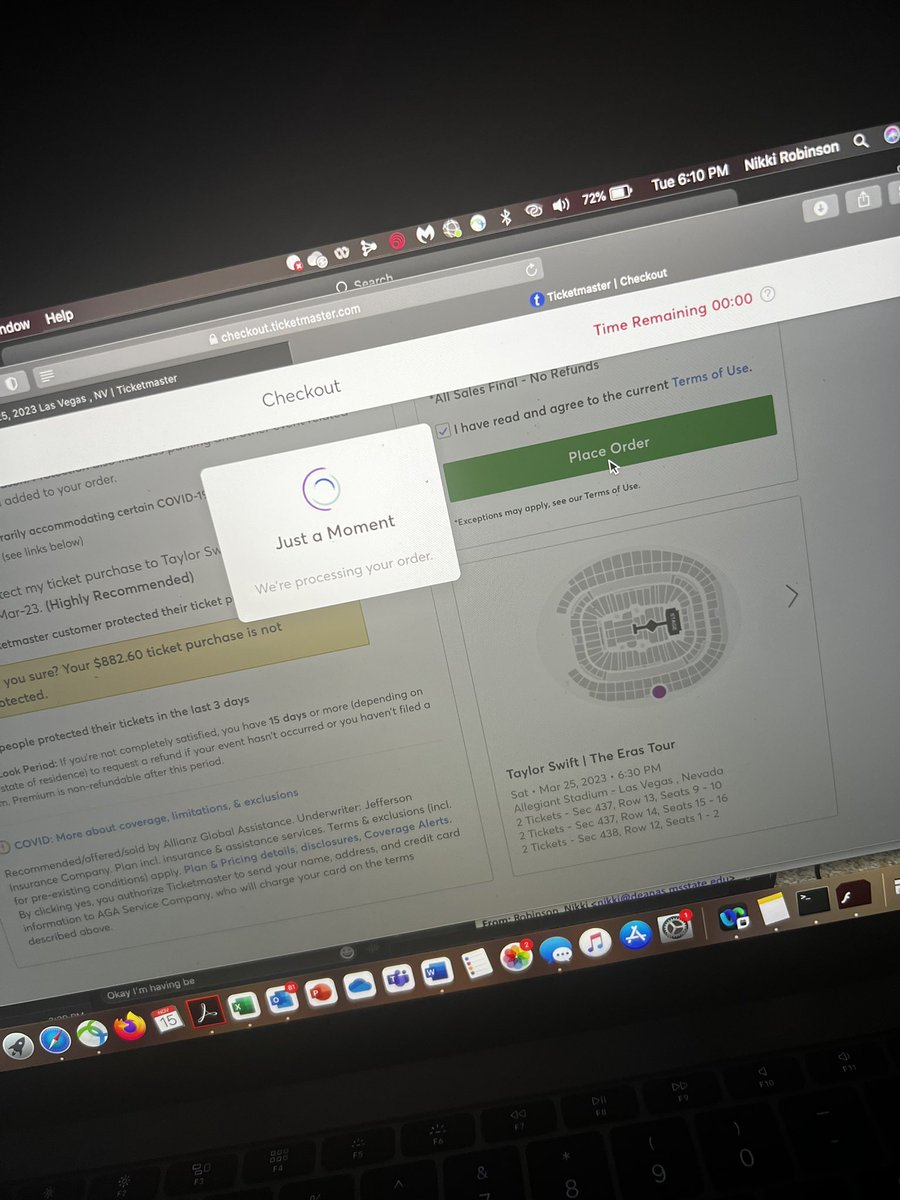 nikkirobinson9's tweet photo. @Ticketmaster @TMFanSupport soo what are y’all going to do for all the people who were checking out with tickets during the verified fan pre-sale and now don’t have tickets at all because they got booted out?? What even was the point of giving out codes? https://t.co/xKxolUqVj1