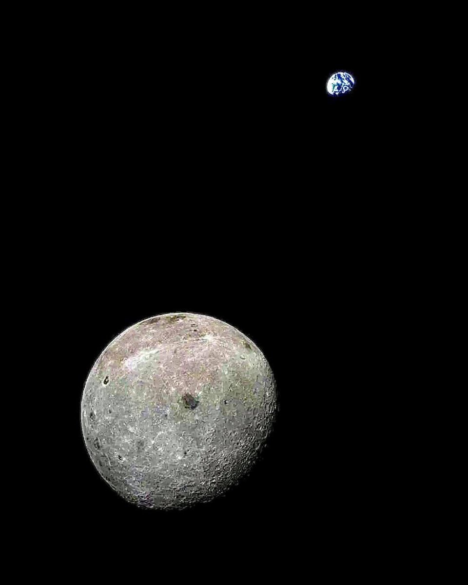Actual image from the backside of the moon.   Soon humans will gaze upon this in person.  <a href="/NASAArtemis/">NASA Artemis</a>