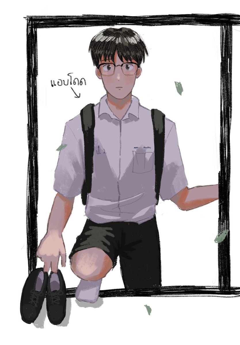 somsombasket's tweet photo. oc มือเบสที่ชอบมาสายกับสภานักเรียนที่ชอบจับคนมาสาย🫡🫥 https://t.co/tM8R5HY0ij