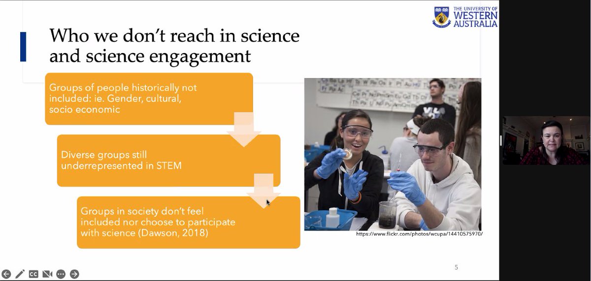 Dr Tom Carruthers (@scitjc) on Twitter photo Next up for #ASCSS2022 is Tamara Pinkerton of <a href="/UWASciComm/">UWASciComm</a>.
She is speaking on the barriers that exist preventing participation in citizen science. Identifying these obstacles is important for designing inclusive projects that have better outcomes. Next up for #ASCSS2022 is Tamara Pinkerton of <a href="/UWASciComm/">UWASciComm</a>.
She is speaking on the barriers that exist preventing participation in citizen science. Identifying these obstacles is important for designing inclusive projects that have better outcomes.