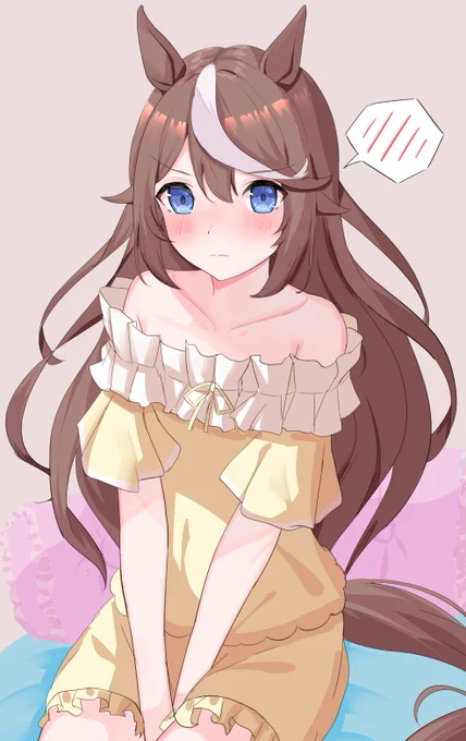 うまゆるの髪下ろしお嬢様テイオー概念#ウマ娘 #トウカイテイオー 