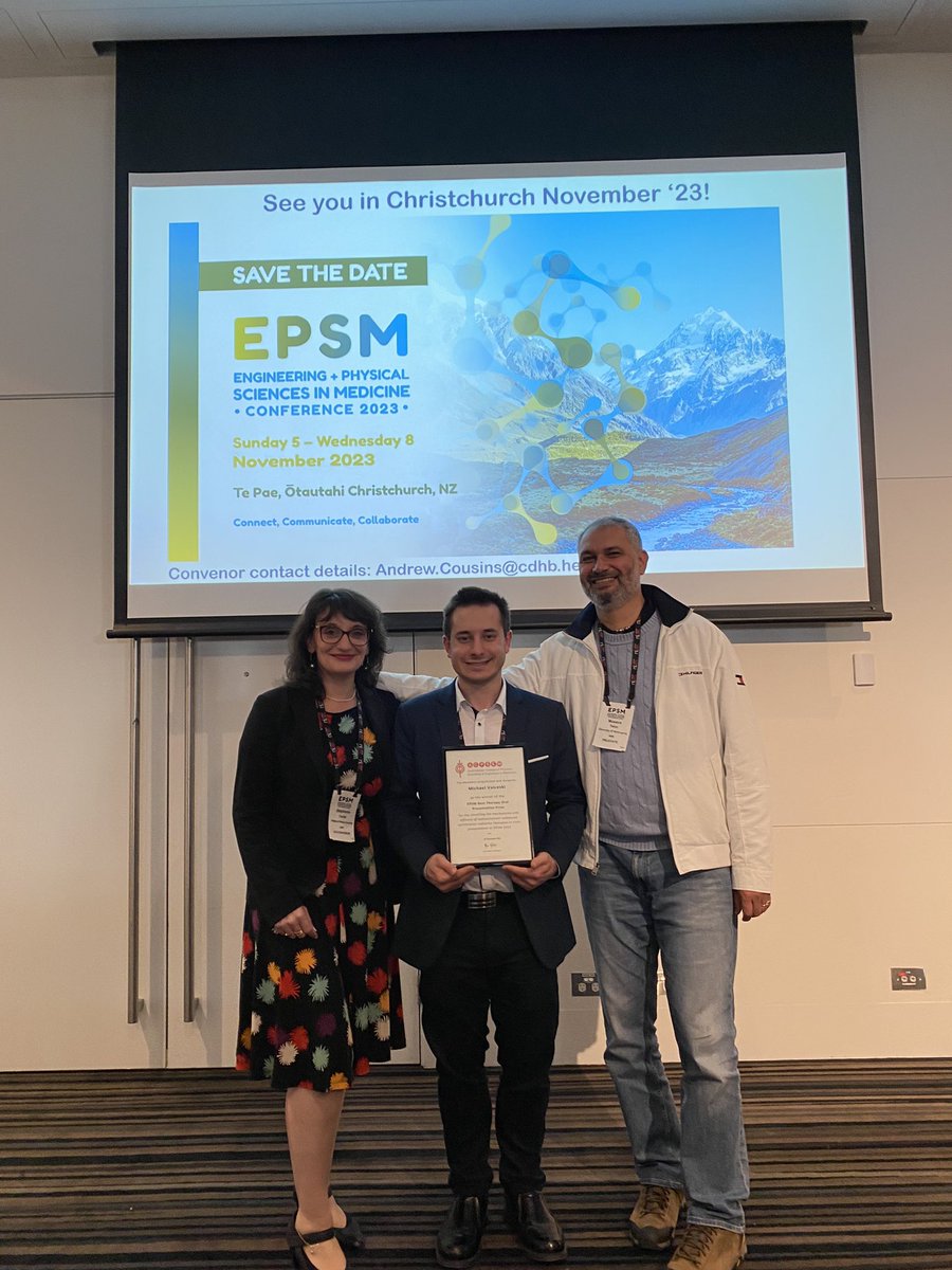 Moeava Tehei (@tehei_moeava) on Twitter photo To finish @acpsem #EPSM2022 conference, congratulations to the best presentation awards winners! Very proud of you Michael Valceski for winning the best oral presentation in the therapy category! <a href="/uoweis/">UOW Engineering and Information Sciences (EIS)</a> <a href="/ihmri/">Illawarra Health and Medical Research Institute</a> <a href="/CMRPuow/">CMRP</a> To finish @acpsem #EPSM2022 conference, congratulations to the best presentation awards winners! Very proud of you Michael Valceski for winning the best oral presentation in the therapy category! <a href="/uoweis/">UOW Engineering and Information Sciences (EIS)</a> <a href="/ihmri/">Illawarra Health and Medical Research Institute</a> <a href="/CMRPuow/">CMRP</a>