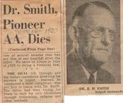 16Nov/1950: Robert Holbrook “Dr Bob” Smith (“Prince of Twelfth Steppers”) dies of colon cancer in Akron, Ohio. Dr Bob and Bill Wilson (“Bill W.”) cofounded Alcoholics Anonymous. Dr Bob is 71.