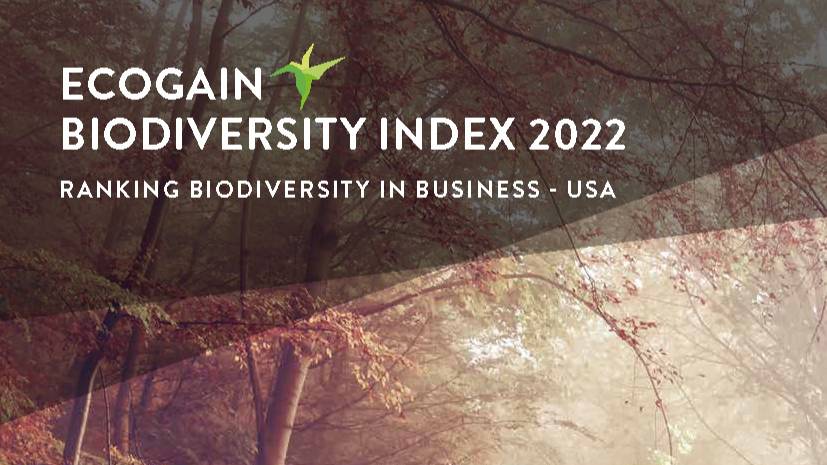 The US edition of #EcogainbiodiversityIndex 2022 is LIVE!
Download the report and watch Anders Enetjärn and Tove Hägglund  walk us through the results at: lnkd.in/emyTnYN

#sustainabilityreporting #biodiversity #sustainablebusiness
