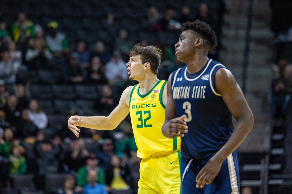 Nate in his first-career start:

🟢 10 points 
🟢 6 boards
🟢 1 block &amp; 1 assist

#GoDucks x <a href="/Nathanbittle33/">Nathan Bittle</a>