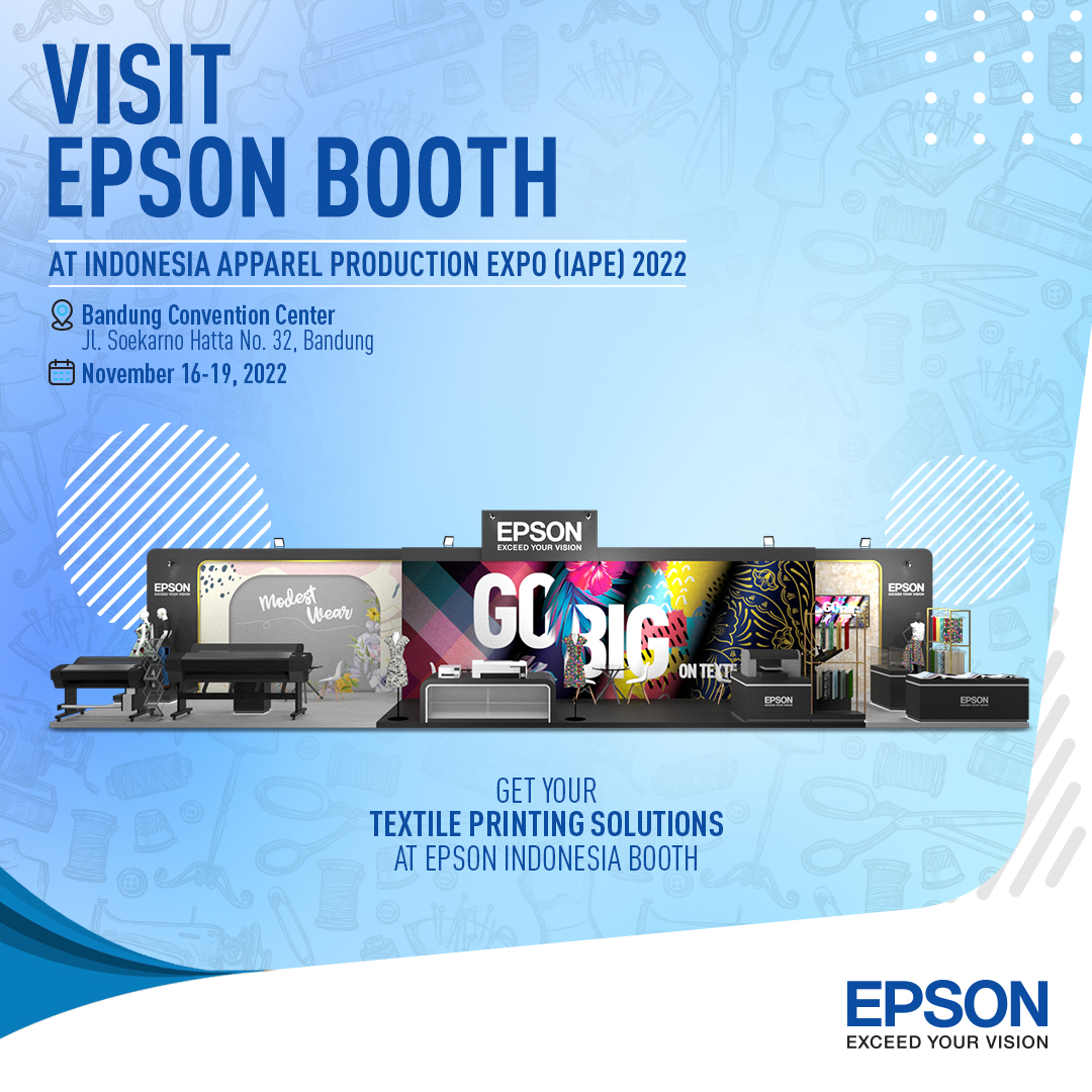 EpsonIndonesia's tweet image. Happening now! Senang #fashion dan ingin bergelut di bisnis ini namun bingung harus mulai dari mana? Kami siap membantu Anda. Kunjungi booth Epson di Indonesia Apparel Production Expo 2022 @ Bandung Convention Center, mulai hari ini hingga Sabtu depan.

#dyesub #digitaltextile