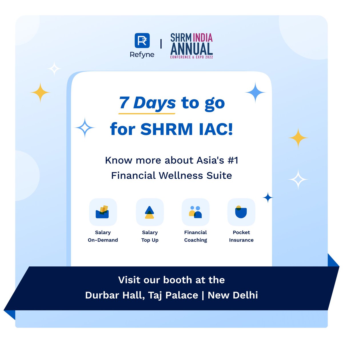 Meet our team at #SHRMIAC22 to learn more about offering your employees a holistic #financialwellness journey. SHRM | SHRM India #CauseTheEffect