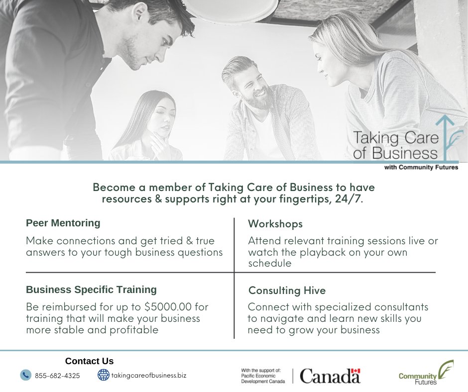 There are 5.5 million reasons for your business to become a member of Taking Care of Business! 
Sign up for a free membership and apply for sponsored programs to help you grow your business.
takingcareofbusiness.biz/home/