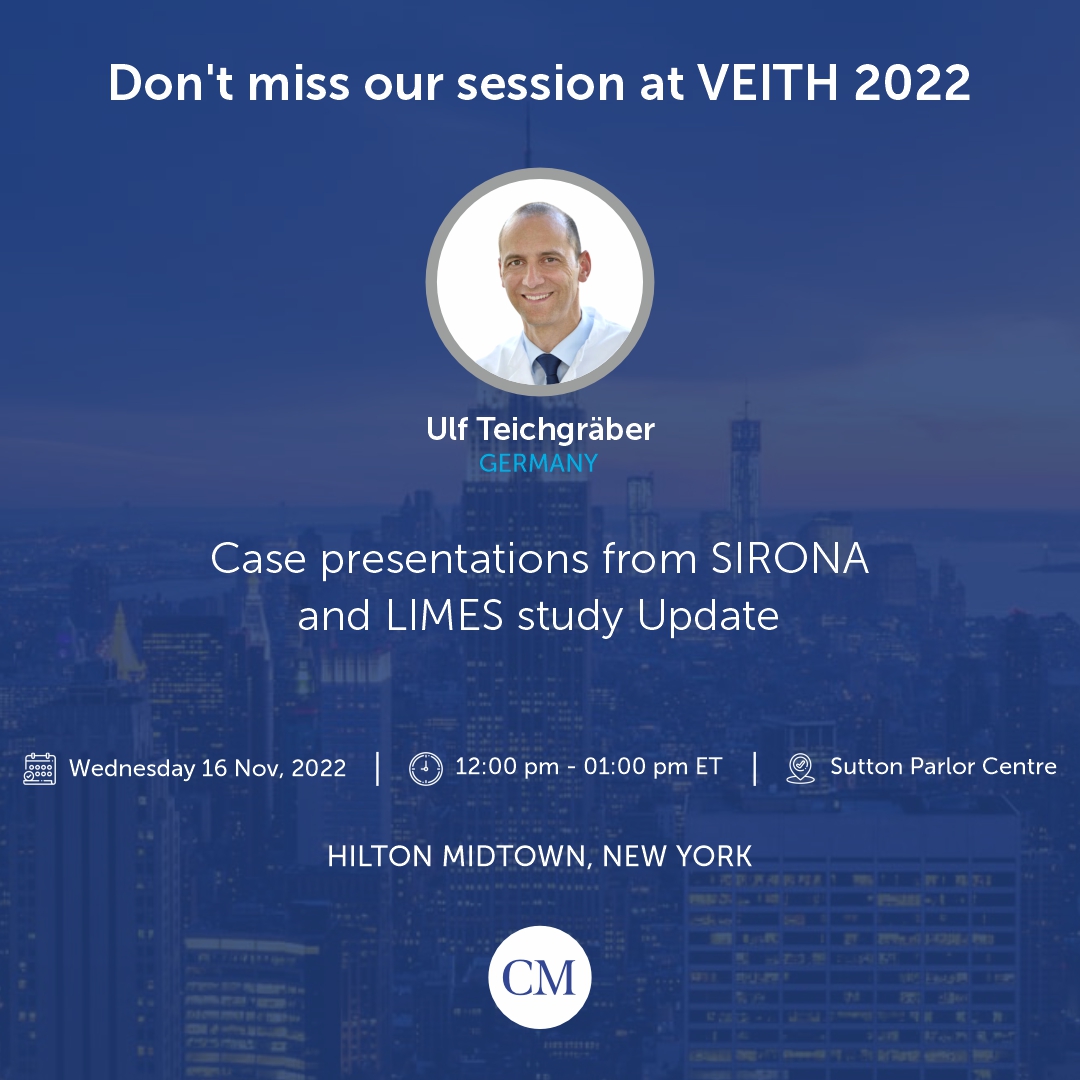 conceptmedicals's tweet photo. Attend our session to watch the interesting case presentations by Ulf Teichgrรคber at #VEITH2022.
Time: Wednesday 16 November 2022, 12:00 PM- 01:00 PM ET
@VEITHsymposium
#GameChanger
#DrugCoatedBalloon
#MagicTouchPTA
#CardioTwitter https://t.co/eAmb6R2OeJ