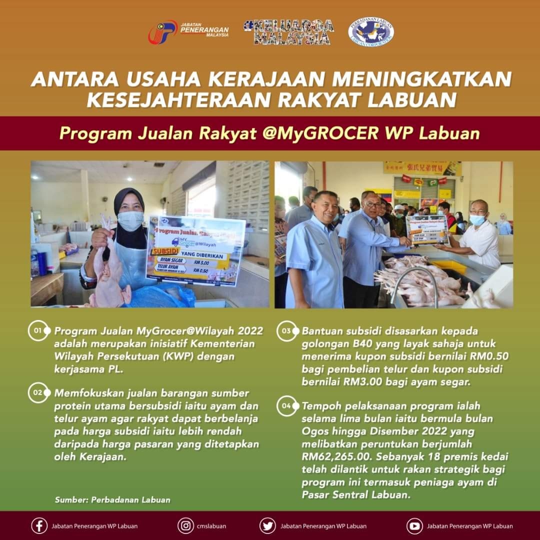 cmslbn's tweet image. ANTARA USAHA KERAJAAN  MENINGKATKAN KESEJAHTERAAN RAKYAT LABUAN
 
Program Jualan Rakyat @MyGROCER W.P Labuan

#KeluargaMalaysia
#JabatanPenerangan
#PERBADANANLABUAN
#KWP
#labuandihatiku