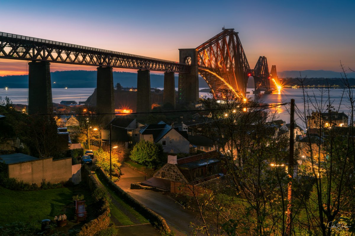 North Queensferry and the Forth Bridge.