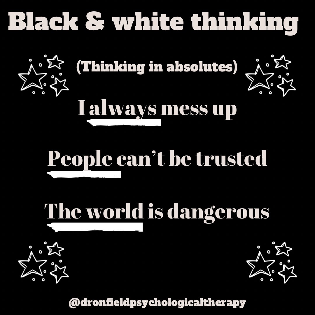 DronfieldPT's tweet image. Anyone recognise this? You make one mistake today &amp;amp; conclude that EVERYTHING went wrong?! Well, it’s that common it has its own name! #mindset #UnhelpfulThinking #UnhelpfulThoughts #DistortedCognitions #DontBelieveEverythingYouThink #UnhelpfulThinkingStyles #BlackAndWhiteThinking
