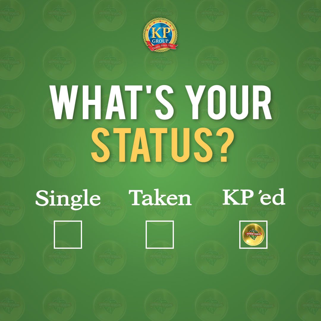 KP’ed forever 🥰 Let us know your status in comments below 👇

#KamlaPasandOfficial #KamlaPasand #WhatsYourStatus
