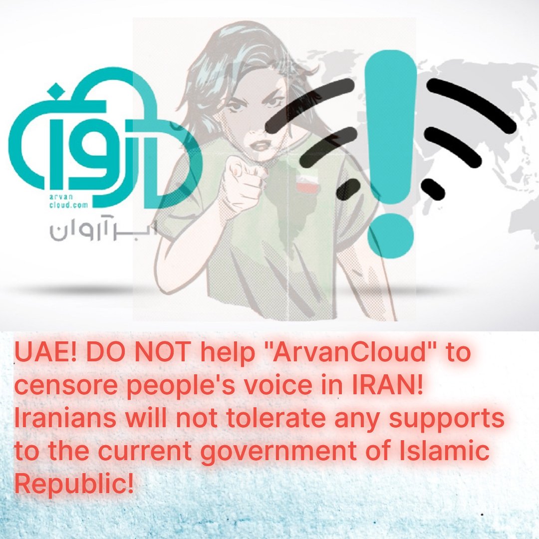 HojjatFadaee's tweet image. بر اساس اطلاعاتی که دو نفر از کارکنان #ابرآروان در اختیار من گذاشتند شرکت #ابرآروان در پی از دست دادن شرکتهای تابعه خود در اروپا و به تبع آن ناتوان بودن از قطع دسترسی به اینترنت در شب #۲۴_ابان در تلاش برای متقاعد کردن چند شرکت انفورماتیک در امارات متحده عربی میباشد.
#UAE_DO_NOT