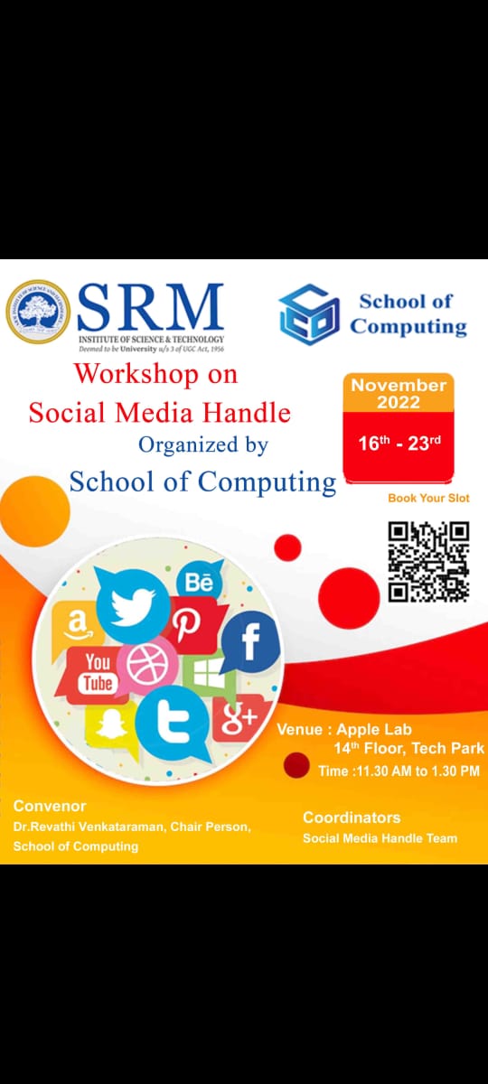 rameshisaiah's tweet photo. Workshop on Social Media Handle #Applelab #srmist #schoolofcomputingsrmist https://t.co/abnDCe3cPT
