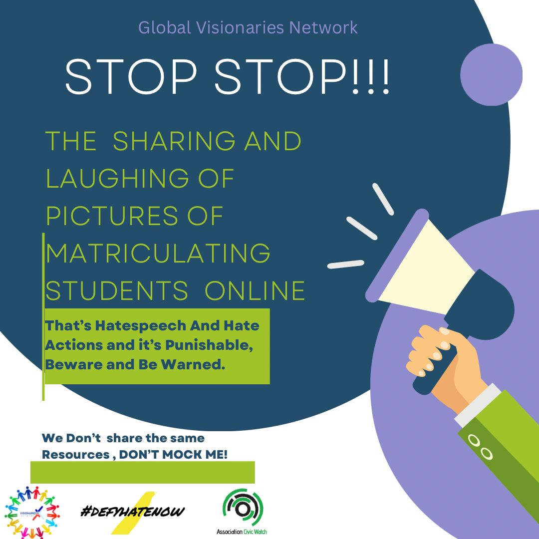 AAbonwi's tweet photo. #EndMaltriculationHatePost
#FreeFreshmentOnHatePost
#DefyHateUBaNow
#HateFreeUBa
#defyhatenow
#AFFCameroon https://t.co/riQ8P6rfIS