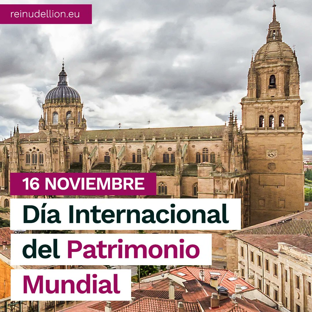 Hoy, 16 de noviembre, queremos celebrar el Día Internacional del Patrimonio Mundial y te invitamos a ver nuestra publicación sobre los títulos de este tipo con los que cuenta el Reino De León: reinudellion.eu/patrimonios-hu… 

#Patrimonio #PatrimonioMundial #UNESCO
#Cultura #ReinoDeLeón