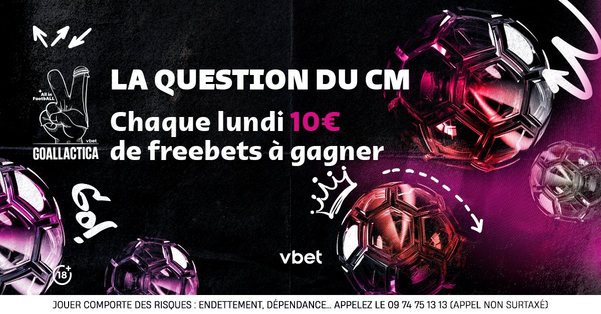 VBET_fr's tweet photo. La question du CM 🧑‍💻

Etats-Unis🆚 Pays de Galles 
Combien de buts il y aura dans le match ? ⚽️ #USAWAL  

🔄 RT + Donne ta réponse et ton pseudo en commentaire #FREEVBET https://t.co/qWL6seIzYG