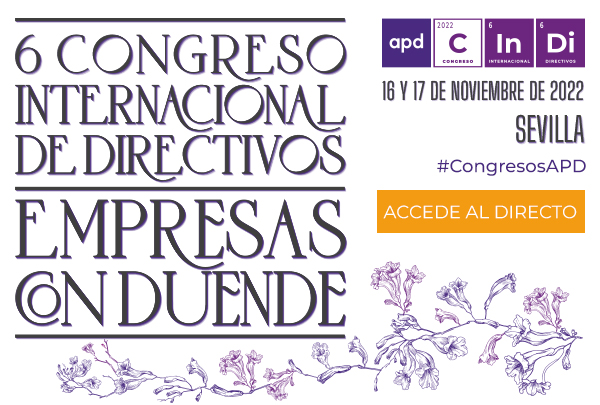 ¡Tomen asientos! Va a dar comienzo el 6 #CongresoAPD Internacional de Directivos 💼. Prepárate para descubrir cómo ser una empresa con ‘duende’. Súmate, inscríbete bit.ly/APDDirectivos2… y síguelo en directo a través de #APDSuite ▶️ suite.apd.net/actividad/1962/
