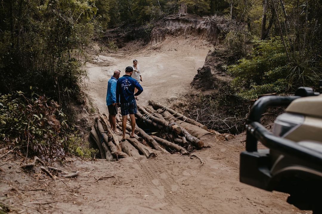 TorqitEnhanced's tweet photo. There are sketchy roads, then there is this 🤯

If the road is held together with ratchet straps we might keep our 4t rigs off it 🤣 has anyone else been game to cross a bridge like this? 

#Torqit https://t.co/gOQ8LeVKnF