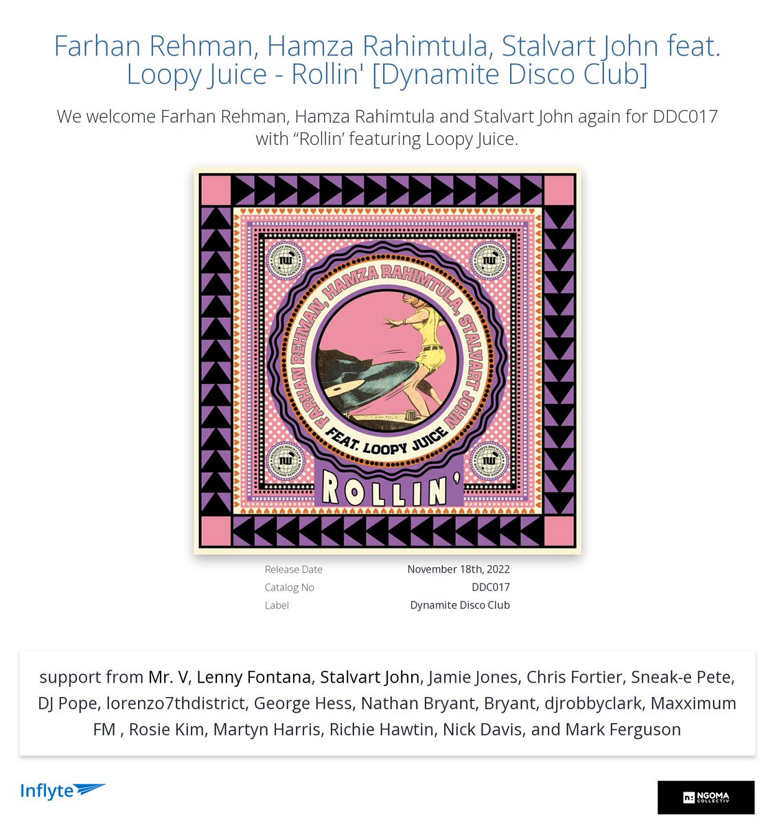 Cheers <a href="/djmrv/">Mr. V 👑</a> for the review "Love this guys
Thanks"
inflyteapp.com/r/tl25qy