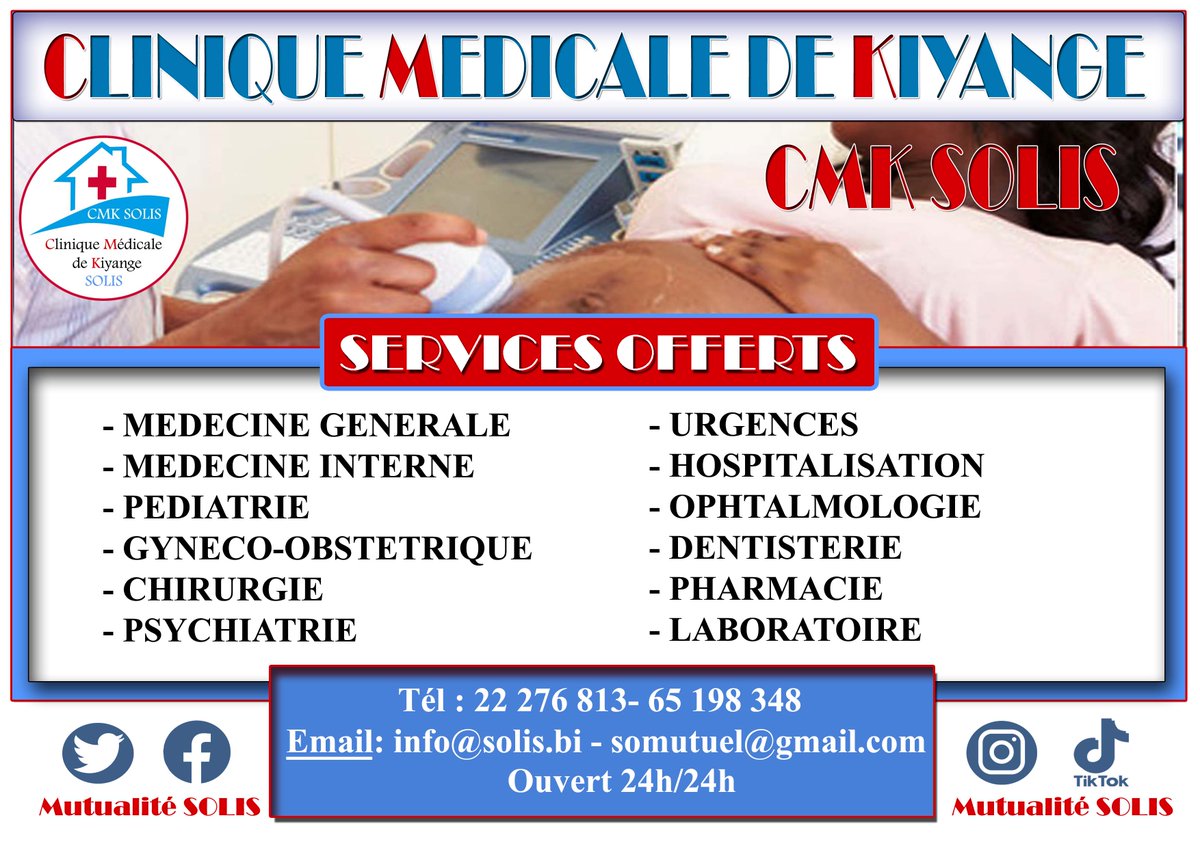 MutualiteSolis's tweet photo. C'est pas un secret, lundi le 21/11/2022 sera le jour d'ouverture de la #Clinique_Medicale_de_Kiyange (CMK SOLIS) de #SCOM_TERIMBERE; Elle va collaborer avec la @MutualiteSolis https://t.co/wFqZxQ8qmu