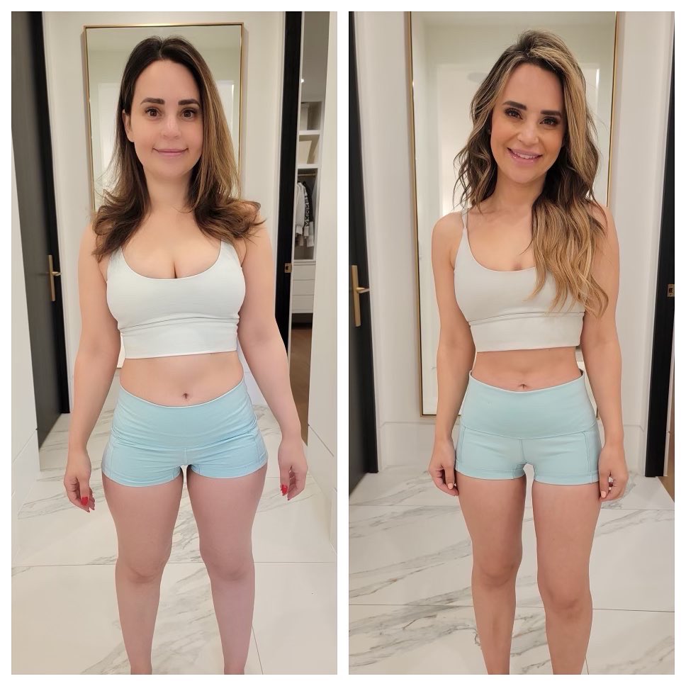 Rosanna Pansino on X: "(1/3) Finally lost the 20 lbs of fat I gained during  the pandemic. Over the last 3 years I gained so much weight that my body fat  percentage