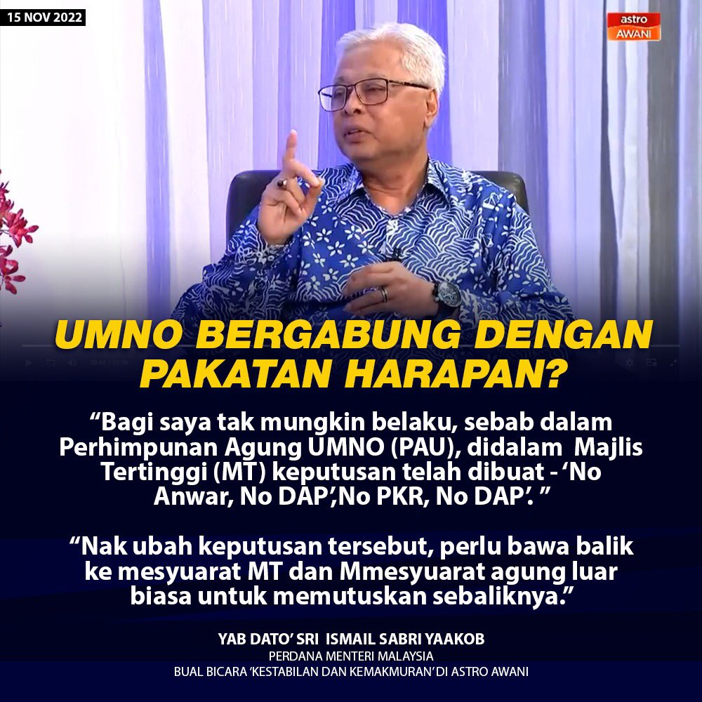 Dari awal lagi akar umbi tolak dari bergabung dgn PH.