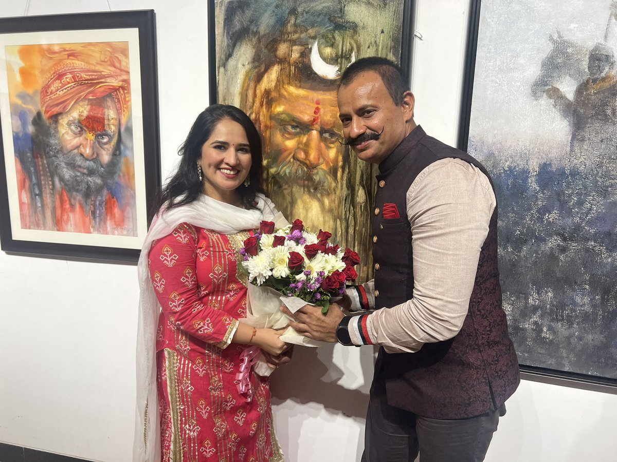 SwagataShah's tweet image. Was part beautiful Art exhibition by Vijay Raut  “Glimpse the Manifestation of Soul” With Krishna Prakash (IPS) &amp;amp; sachin Khedekar 
#artexhibition #SachinKhedekar #ipskrishnaprakash #artist #artgallery #beautiful #art #paintings #artwork