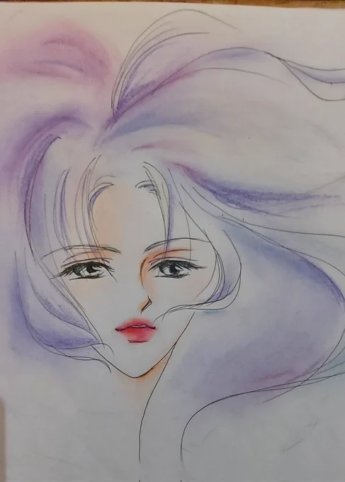 #フォロワーの渾身の人外キャラ拝ませて そーゆーの描かないんだよな～～、と思って見たら、けっこう人外だらけだった…… ①わかりづらいけど、鬼 ②サラマンダー ③メデューサ ④セイレーン あと、神様とか、山姥とか、精霊とか、天使とかとか?