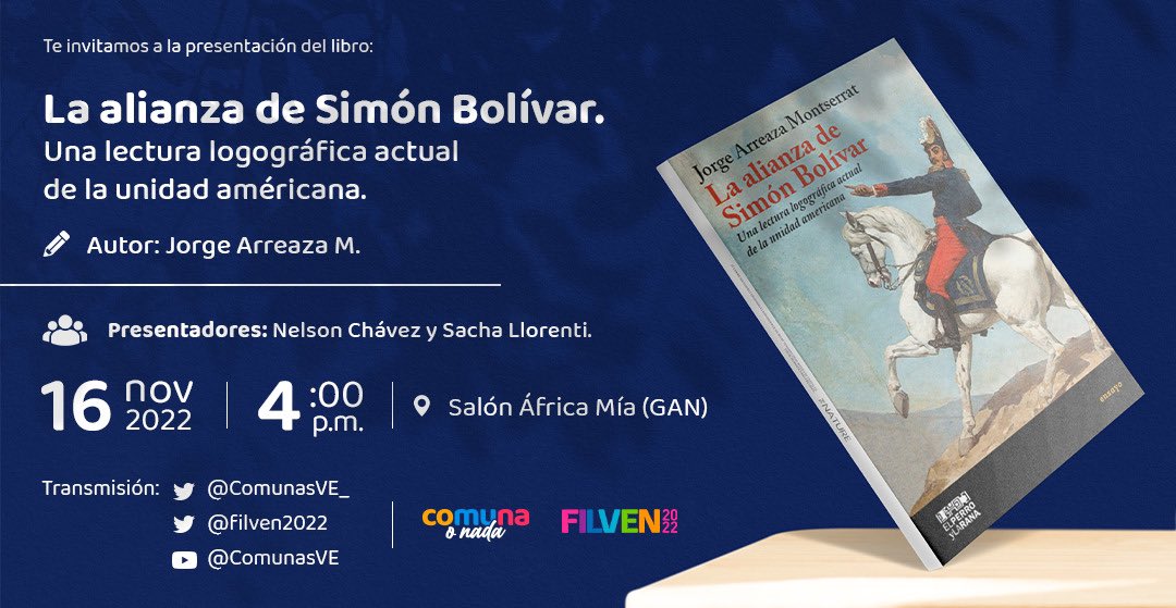#VamosALaFilven2022 a la presentación de este libro innovador y original de <a href="/jaarreaza/">Jorge Arreaza M</a> 

¿Por qué es innovador y original?… Tienes que leerlo 📚📖

#16Nov ❤️
#DebatirYRenovar