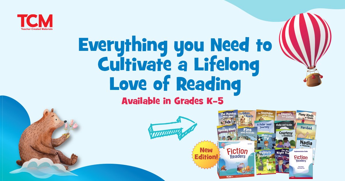 MSavoieTCM's tweet photo. Our Fiction Readers is full of resources to set the foundation for lifelong reading success. From diverse stories to effective lessons that focus on key reading skills &amp; strategies, this series encourages students to read actively &amp; independently: https://t.co/shVh8XsMBE https://t.co/gUn4Rnx1Pb