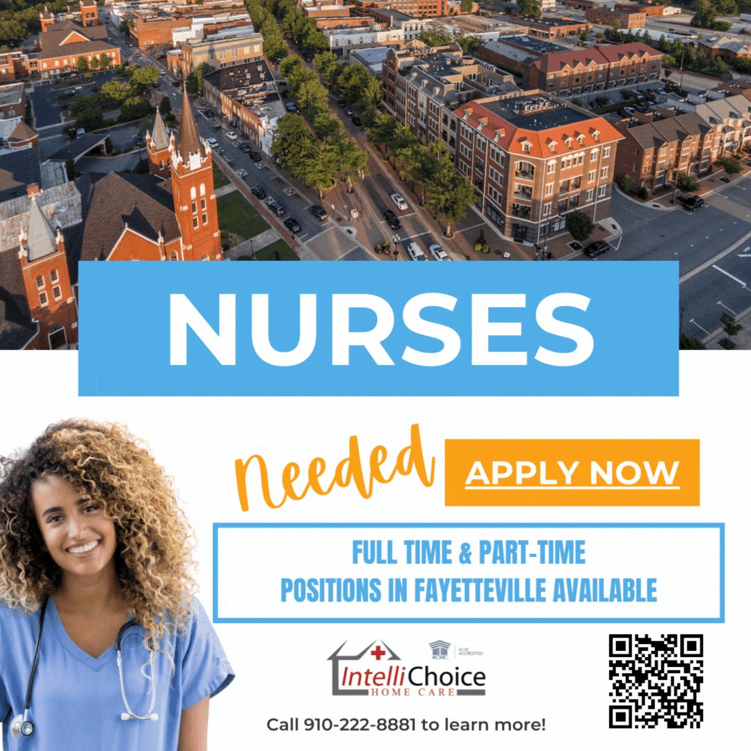 IntelliChoice's tweet image. Fayetteville area RNs and LPNs, please apply directly for Private Duty Nursing positions by clicking the following link:  bit.ly/3fUaFxp