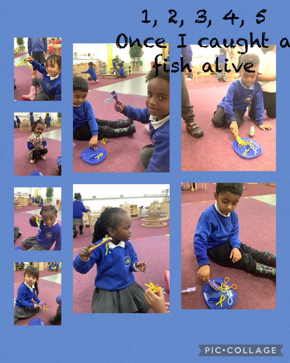 StJohnsRCRochEY's tweet photo. Nursery enjoyed Tuesday's rhyme for @worldrhymeweek They caught some fish, made some sand fish shapes and looked for fish in the water tray #worldnurseryrhymeweek2022 #wnrw22 #nurseryrhymes #nursery #eyfs #phase1phonics https://t.co/UNJ2wUmrEO
