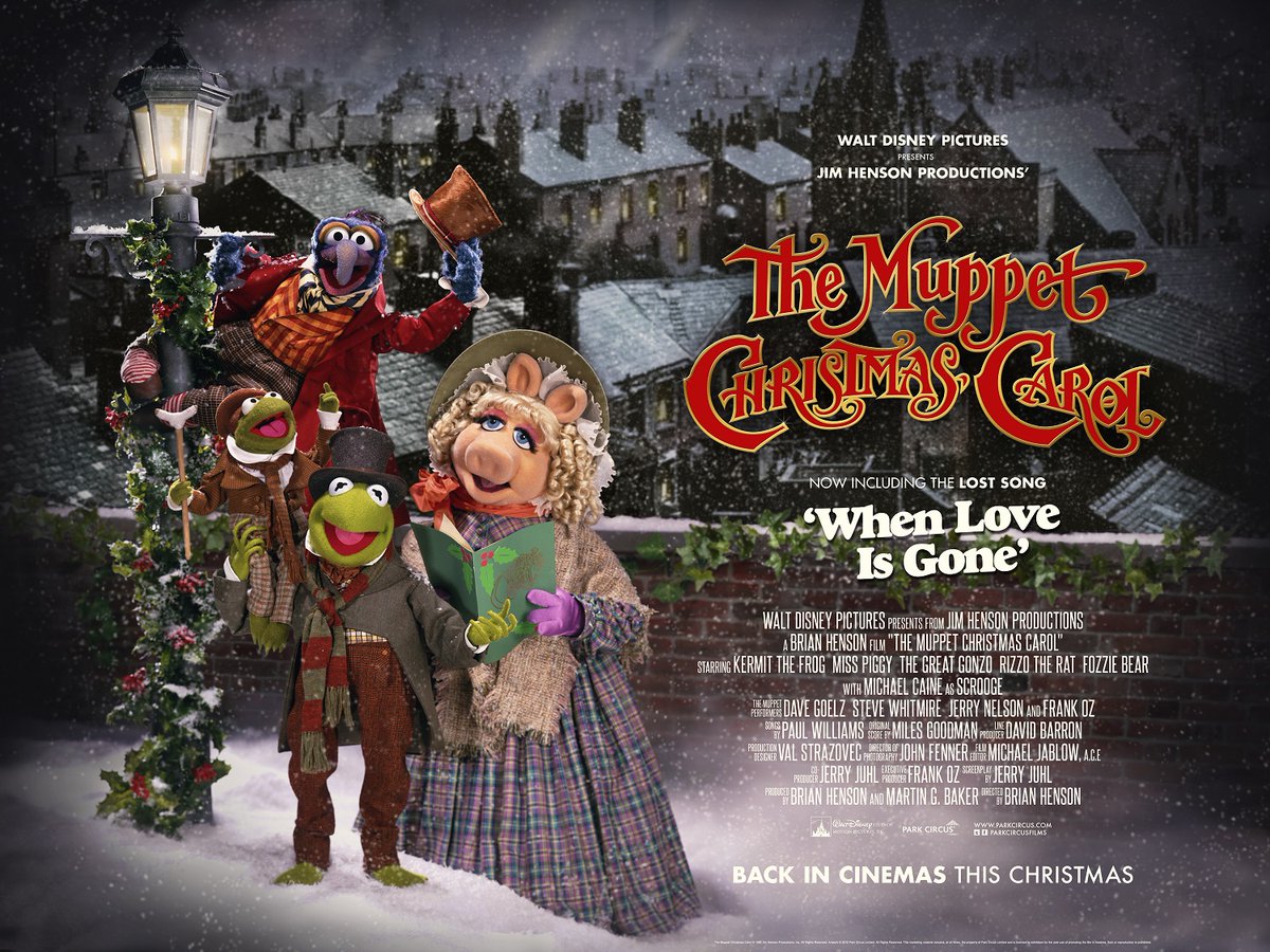 Live_for_Films's tweet photo. The Muppet Christmas Carol returns to cinemas to celebrate its 30th Anniversary featuring a long lost song. Trailer and details here https://t.co/8iETXzrlq3
#TheMuppets #TheMuppetChristmasCarol #MichaelCaine #Christmas #AChristmasCarol #MeredithBraun #WhenLoveIsGone #film #4K https://t.co/jRTW0VujH2
