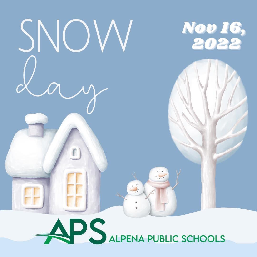 Alpena Public Schools are closed #wearewildcats #snowday <a href="/SchoolClosingMI/">School Closings & Weather MI ❄️</a>